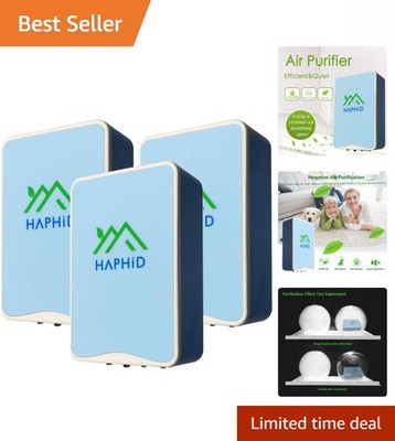 3-Pack Ionic Air Purifiers with Filterless Technology for Healthy Living