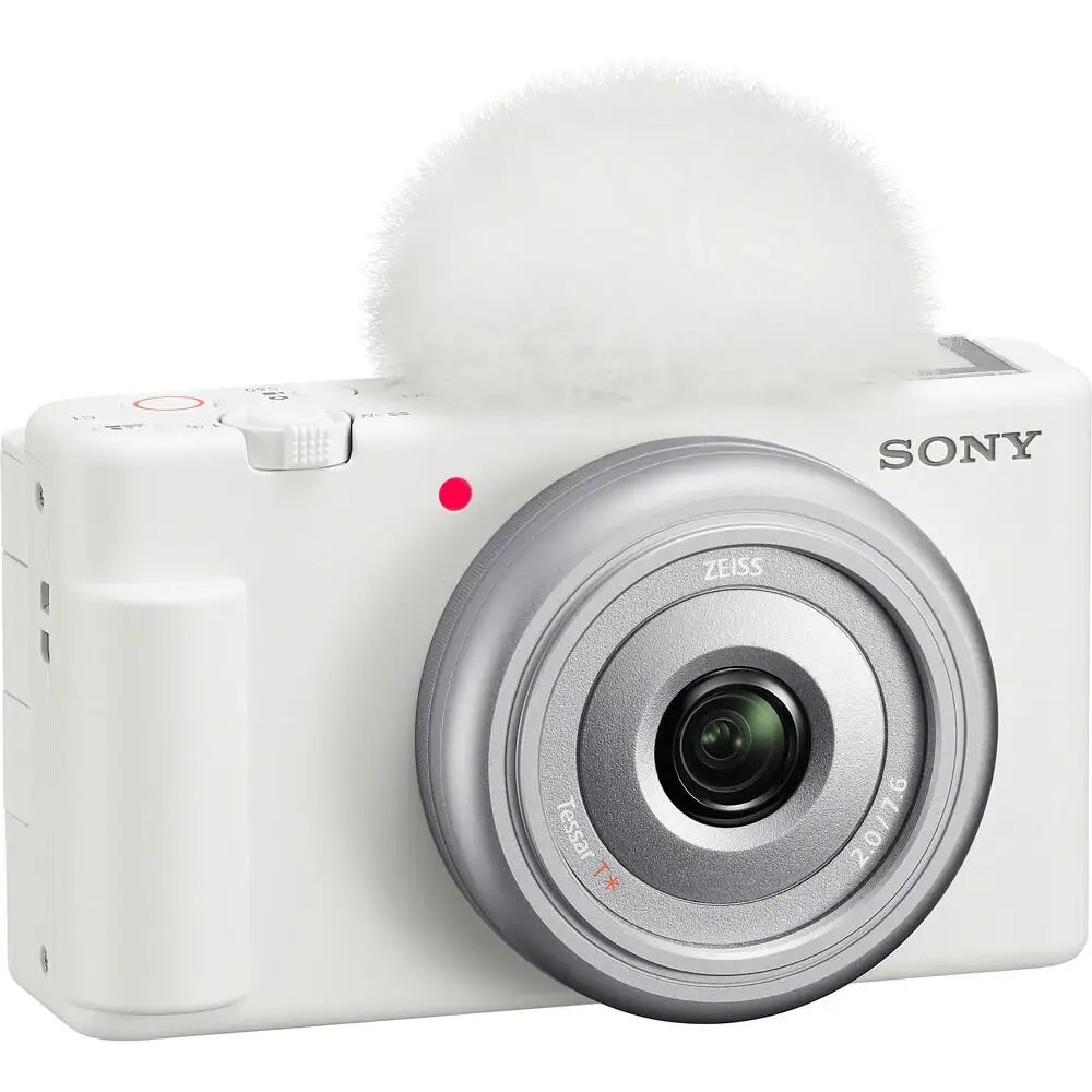 Sony Vlog camera ZV-1F Bianca, 4k 20 MP