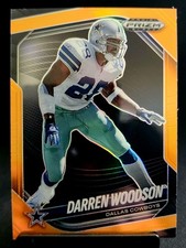2025 Panini Prizm Black - Darren Woodson #46 Orange /49