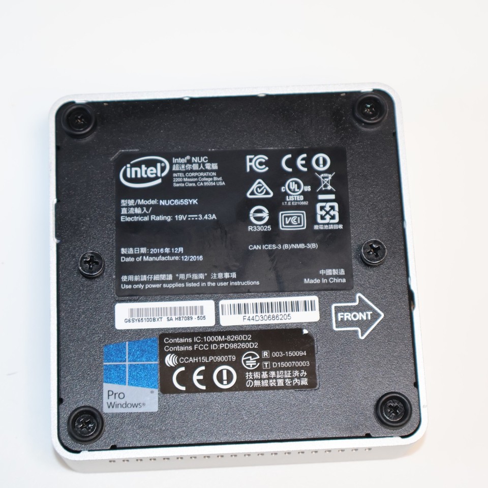 INTEL NUC NUC6I5SYK Mini PC | Intel i5-6260 | 16GB RAM | 256GB SSD | Win 11 EUR 129,95 - DE INTEL NUC NUC6I5SYK Mini PC | Intel i5-6260 | 16GB RAM | 256GB SSD | Win 11 EUR 129,95 - DE