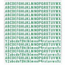 2080 Pieces 10 Sheets Small Letter Stickers, 1/2 Inch Self Adhesive Alphabet
