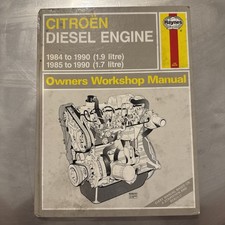 Citroen Diesel Engine 1984-1990 Haynes Service/repair Manual 1.7/1.9