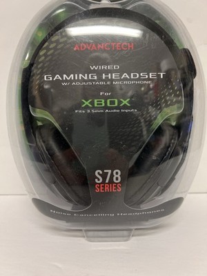 Advanctech S78 Xbox Black Gaming Headphones