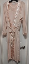 Miss Elaine Nightgown And Robe Pink Polyester Medium
