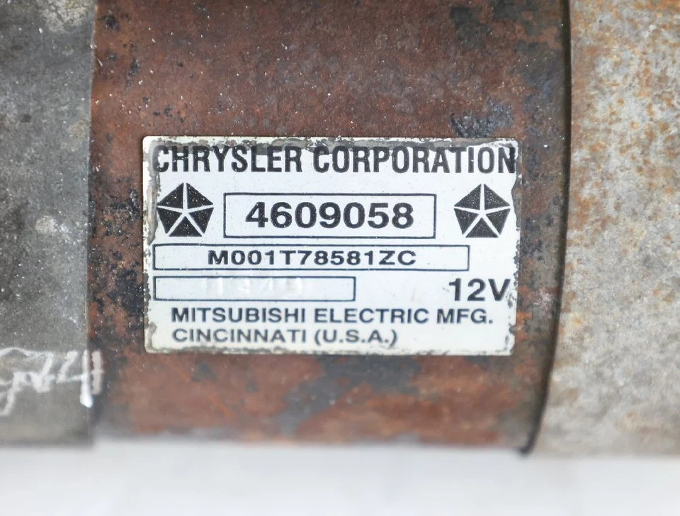 Motor De Arranque Chrysler STRATUS CABRIO JX 4609058 MITSUBISHI 2.5 120 KW 163 CV Gasolina Foto 2 de 4