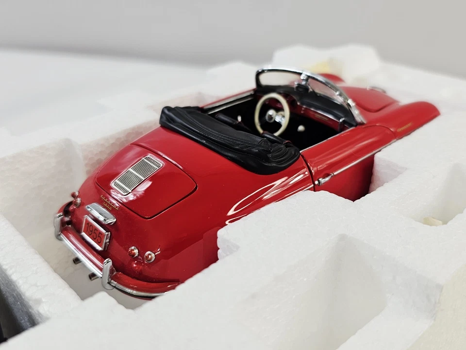 Coche diecast Franklin Mint 1955 Porsche 356 Speedster convertible descapotable 1/24 Foto 3 de 4
