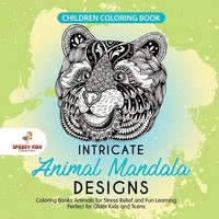 Children Coloring Book. Intricate Animal Mandala Designs. Coloring Books...