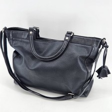 Relic by Fossil Leather Satchel Handbag Black...