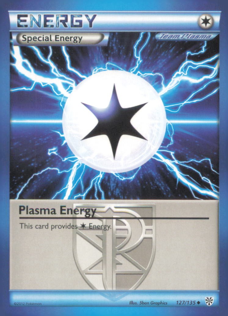 PLASMA ENERGY 127/135 UNCOMMON PLASMA STORM POKEMON NEAR MINT
