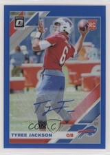 2019 Panini Donruss Optic Rookies Blue Prizm 33/75 Tyree Jackson #133 Auto 2qw
