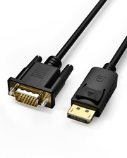 Display Port to VGA Cable 3FT, Displayport DP Adapter Cord 3 feet