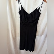 Ann Taylor Loft Little Black Dress with Spaghetti Straps, Size 8