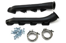 Cast Iron Exhaust Manifolds Fits 2003-up Mopar Gen 3 Hemi 2.5 V-band -black Cast Iron Exhaust Manifolds Fits 2003-up Mopar Gen 3 Hemi 2.5 V-band -black
