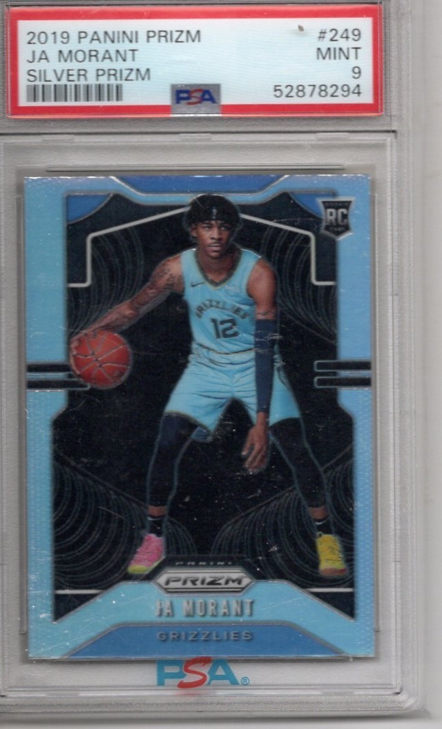 2019 PANINI PRIZM JA MORANT SILVER PSA-9 RC
