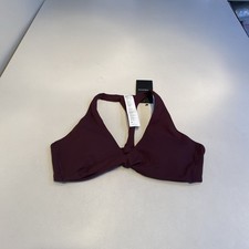 Fabletics Women s Pureluxe plunge Low Impact Bra Red M