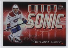 2024-25 Upper Deck Fleer Ultra Ultrasonic Red /99 Cole Caufield #SN-30