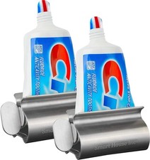 The Original Toothpaste Squeezer Tube Roller Stainless Steel 2 Pieces Tube Sq...