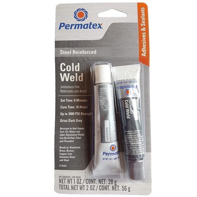 Permatex Cold Weld Bonding Compound 2oz (1oz Resin & 1oz Hardener Tubes) 14600