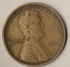 1909 VDB Philadelphia Mint Copper Lincoln Wheat Cent