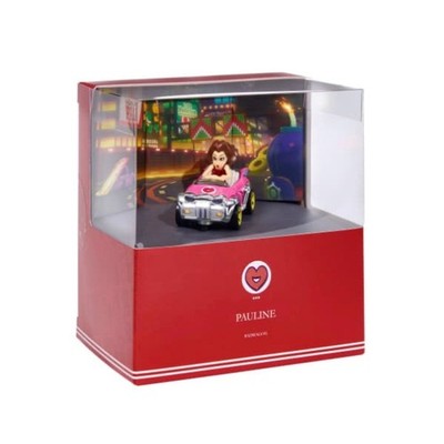 Hot Wheels Mario Kart Pauline Badwagon Mattel Creations Exclusive New In Box