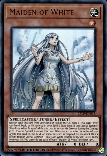 Maiden of White 25LP-EN018 25th Anniversary Legendary Pack