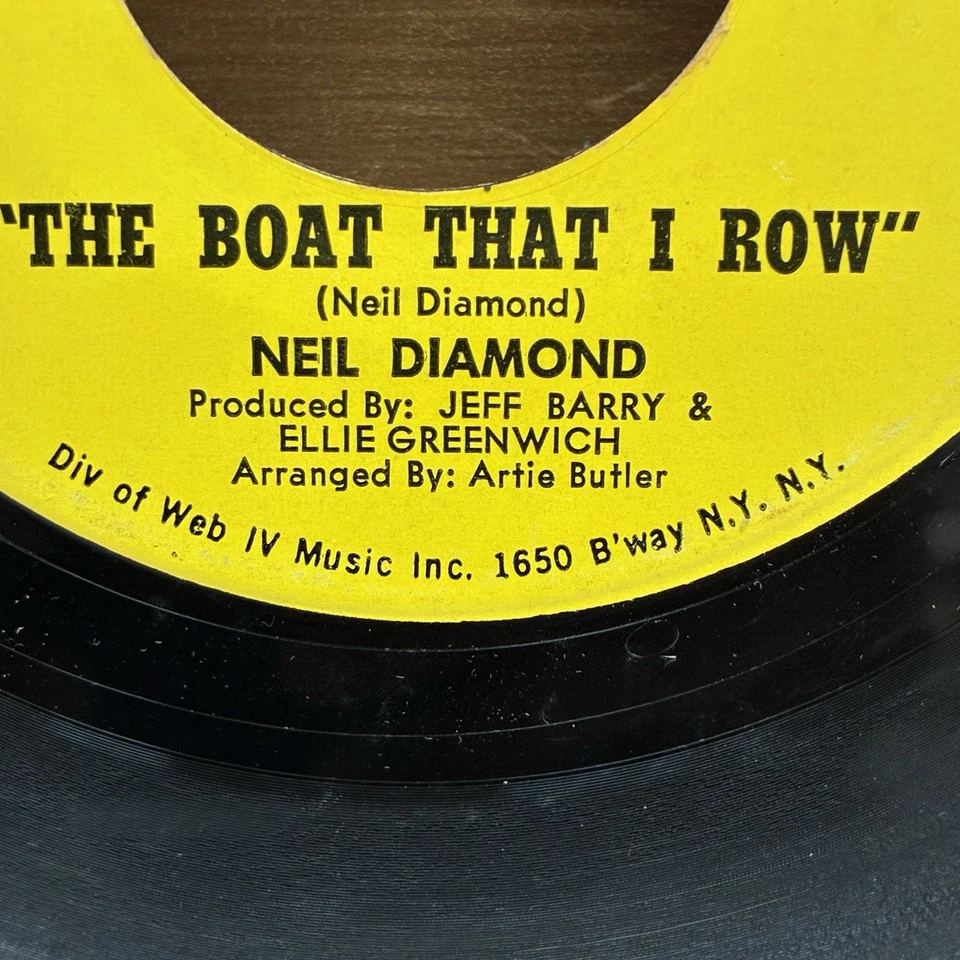 Neil Diamond 45 rpm The Boat That I Row / I Got The Feelin' Bang Records B-536 - Image 3 of 4