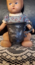 Antique Silverplated Baby Cup With Raised And Etched Floral Designs