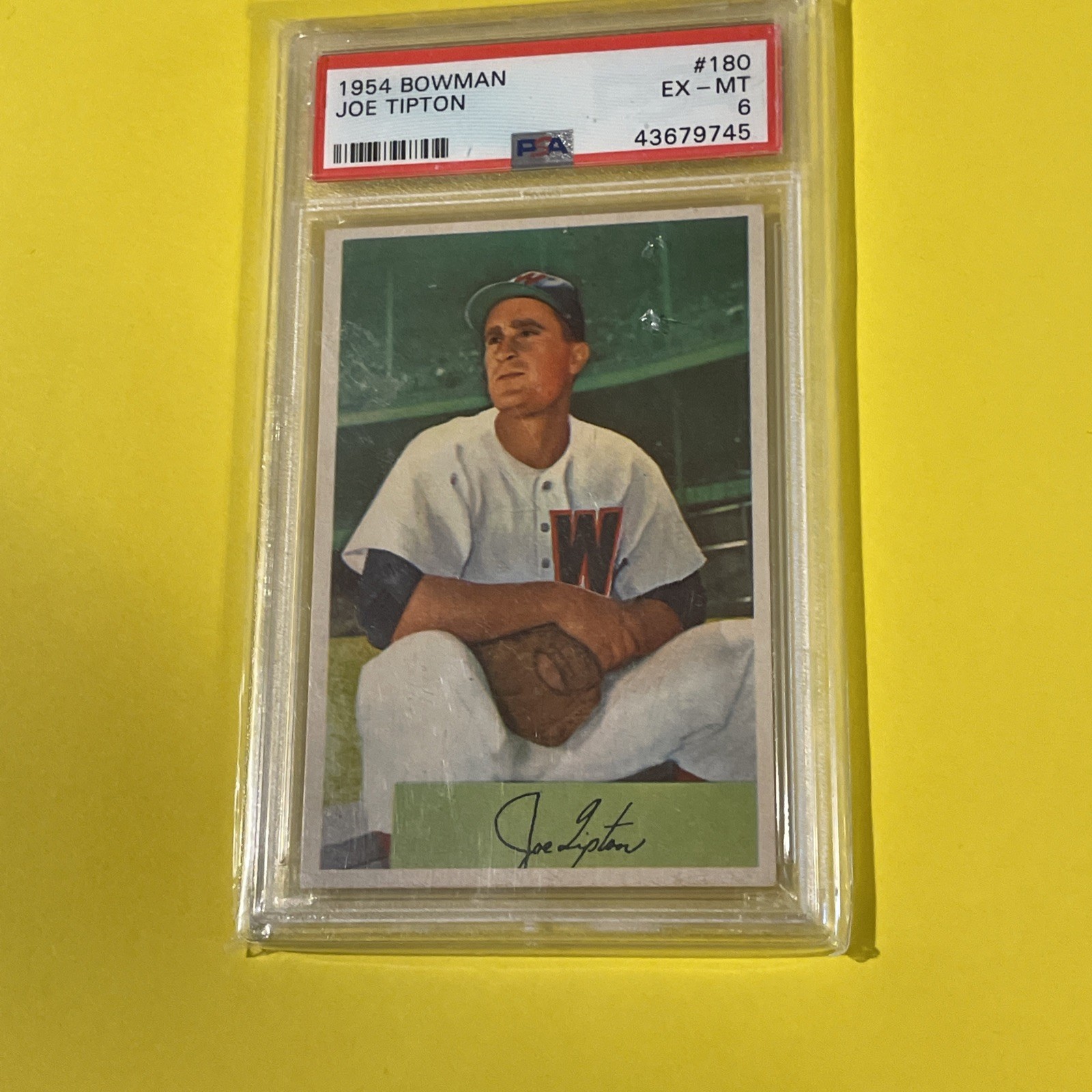 1954 Bowman BOWMAN #180 Joe Tipton front