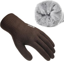 Winter Gloves for Men Women - Wool Fleece Liner Touchscreen Gloves, Thermal Warm