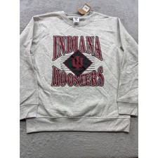 Indiana Hoosiers Crewneck Sweatshirt Heather Gray Large 12/14 Rivalry Threads