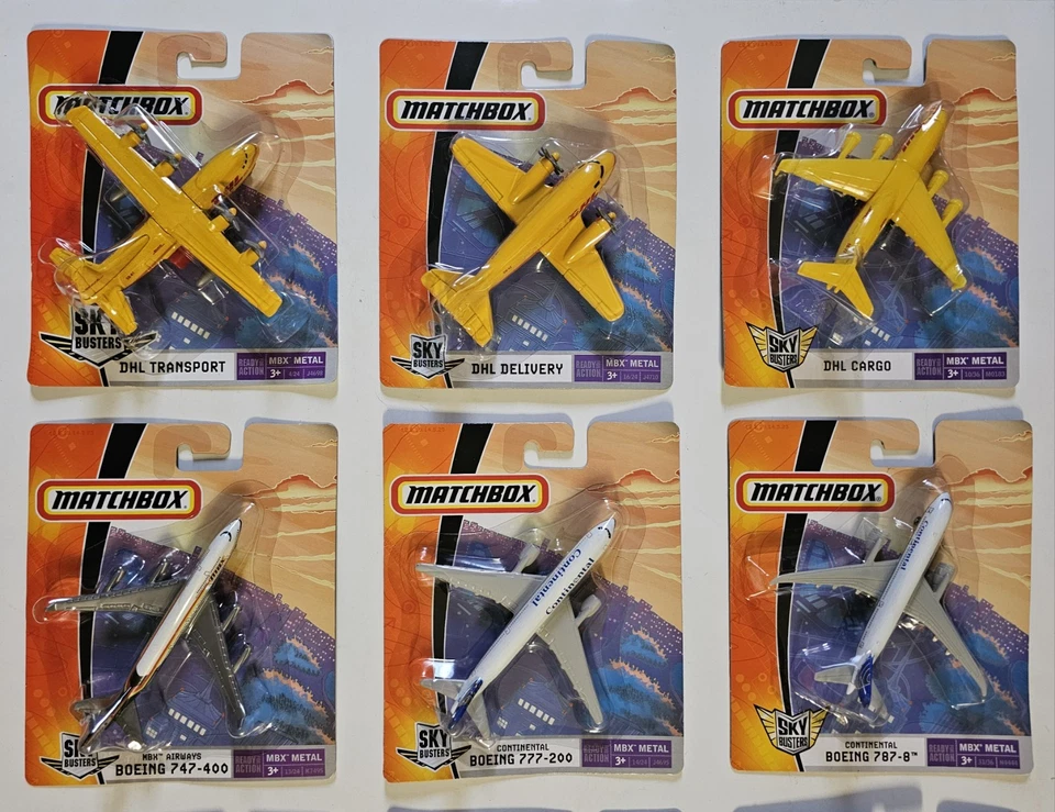 Matchbox Sky Busters (Boeing, DHL, McDonnell, Etc.) 1:64 Diecast No Duplicates - Image 2 of 4