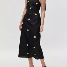 Urban-outfitters Women's Sister Jane Fanciful Flower Midi Dress, medium.