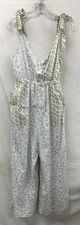 NWT Women's American Eagle Green & White Multipatterned Jumpsuit Size S Tall