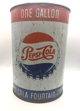 Vintage Pepsi Cola Fountain Syrup Metal Can