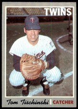 1970 TOPPS TOM TISCHINSKI 379 EX BASEBALL MINNESOTA TWINS