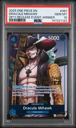 Dracule Mihawk P-081 OP11 Release Event Winner Promo Foil