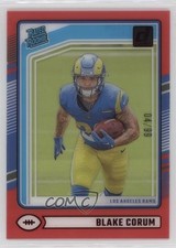 2024 Panini Clearly Donruss Rated Rookie Red 4/99 Blake Corum #76 1kf2