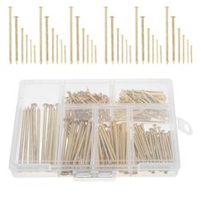 300 Pcs Gold Round Head Nail Set Drywall Picture Hangers Frame Hanging Nails