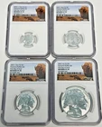 2023 Fiji Silver Fractional Buffalo 4 Coin Set - NGC REV PF70 FDOI ✪COINGIANTS✪