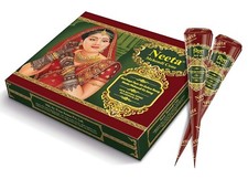 12 Neeta Mehandi Cones   Henna for Hand Design, Bridal  Festive Use