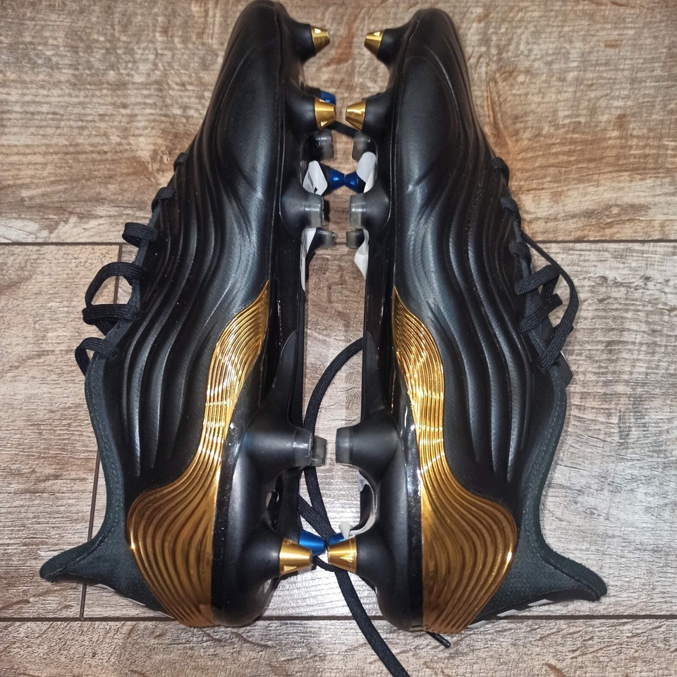 Adidas Copa Sense.1 SG FW7932 Black Gold Soccer Cleats Football Boots