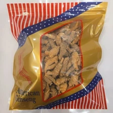 4oz-16oz Grade A American Ginseng Medium Round Root US Seller 美國花旗参/泡参