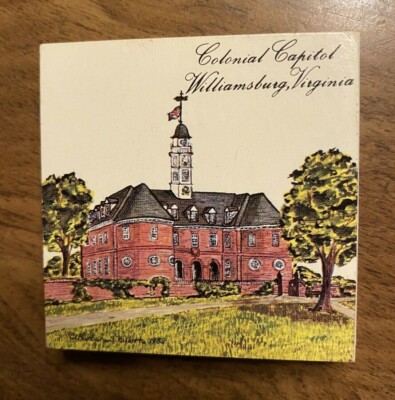 Vintage Colonial Capital Williamsburg Virginia USA Fridge Magnet C18