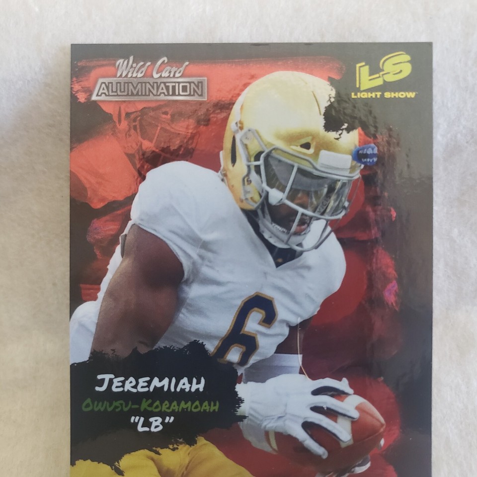 2021 Wild Card Alumination Jeremiah OwusuKoramoah Light Show Red