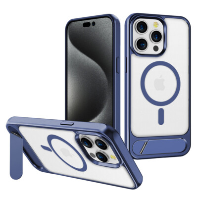For Apple iPhone 16 Pro Max Case Clear Stand Shockproof Wireless Cover + Screen
