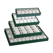Samt Organizer f&uuml;r Uhren und Schmuck, platzsparendes Design