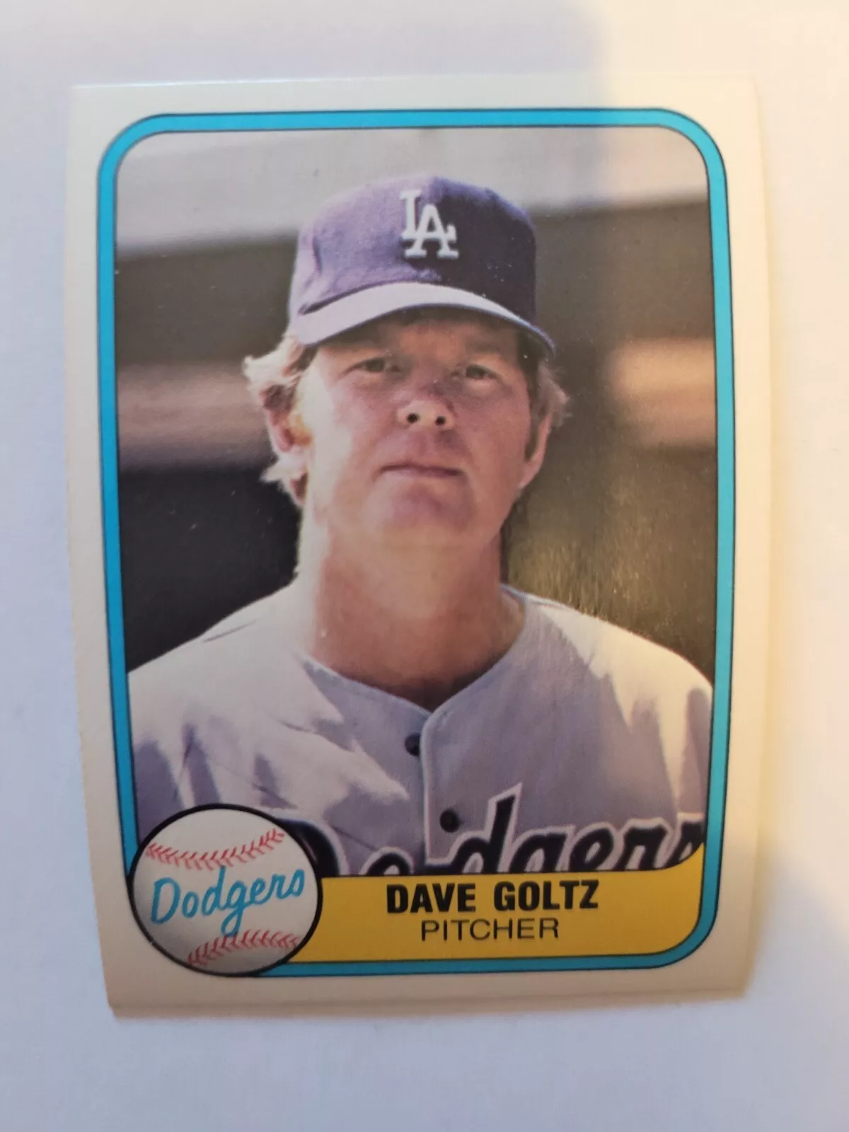Dave Goltz trading card