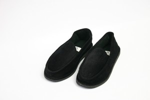 mens black corduroy slippers