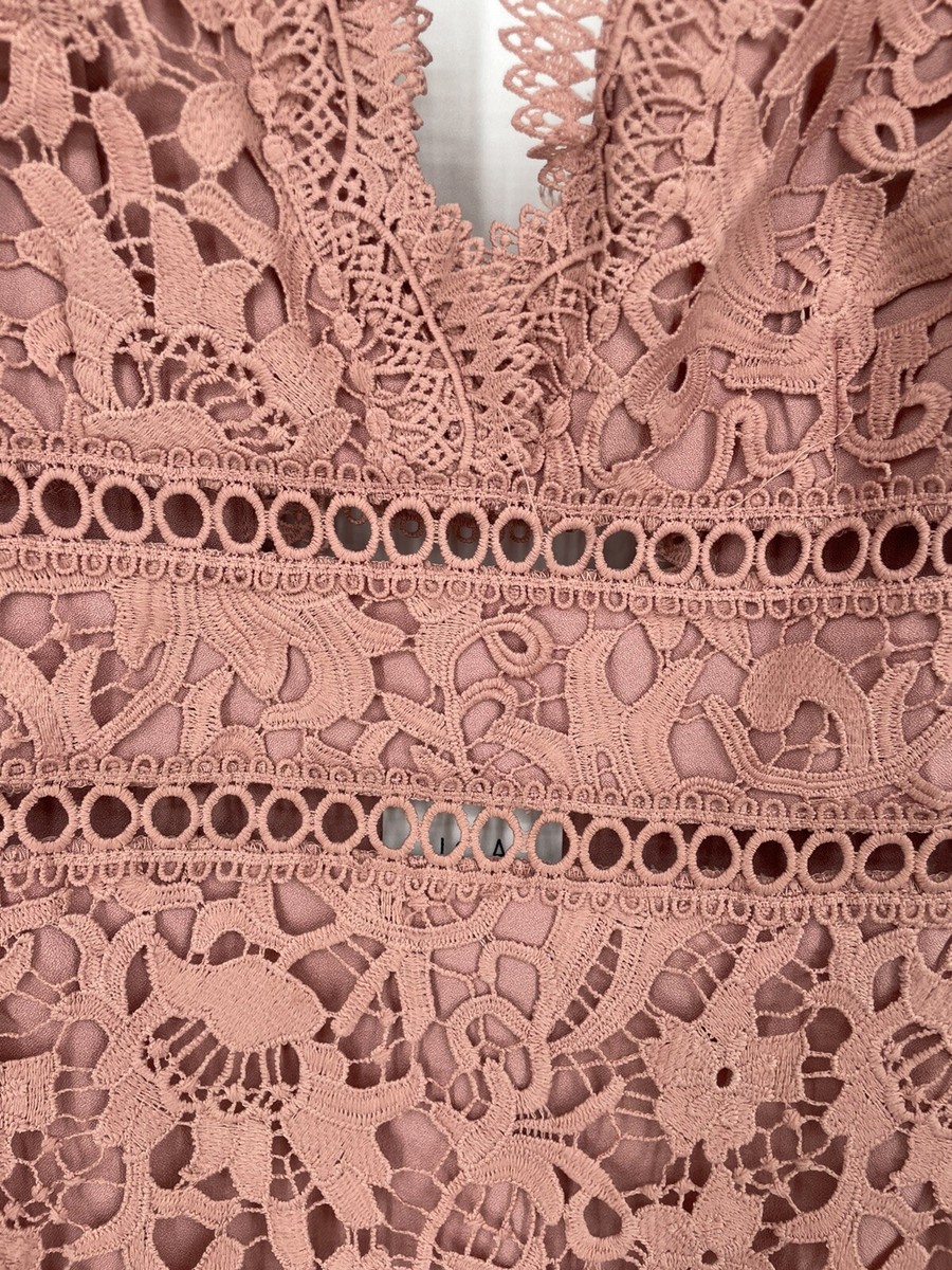 joa pink lace dress Pink Lace Dress Nordstrom JOA Los Angeles Nordstrom Fit Flare Ruffle Lace Dress Blush Pink