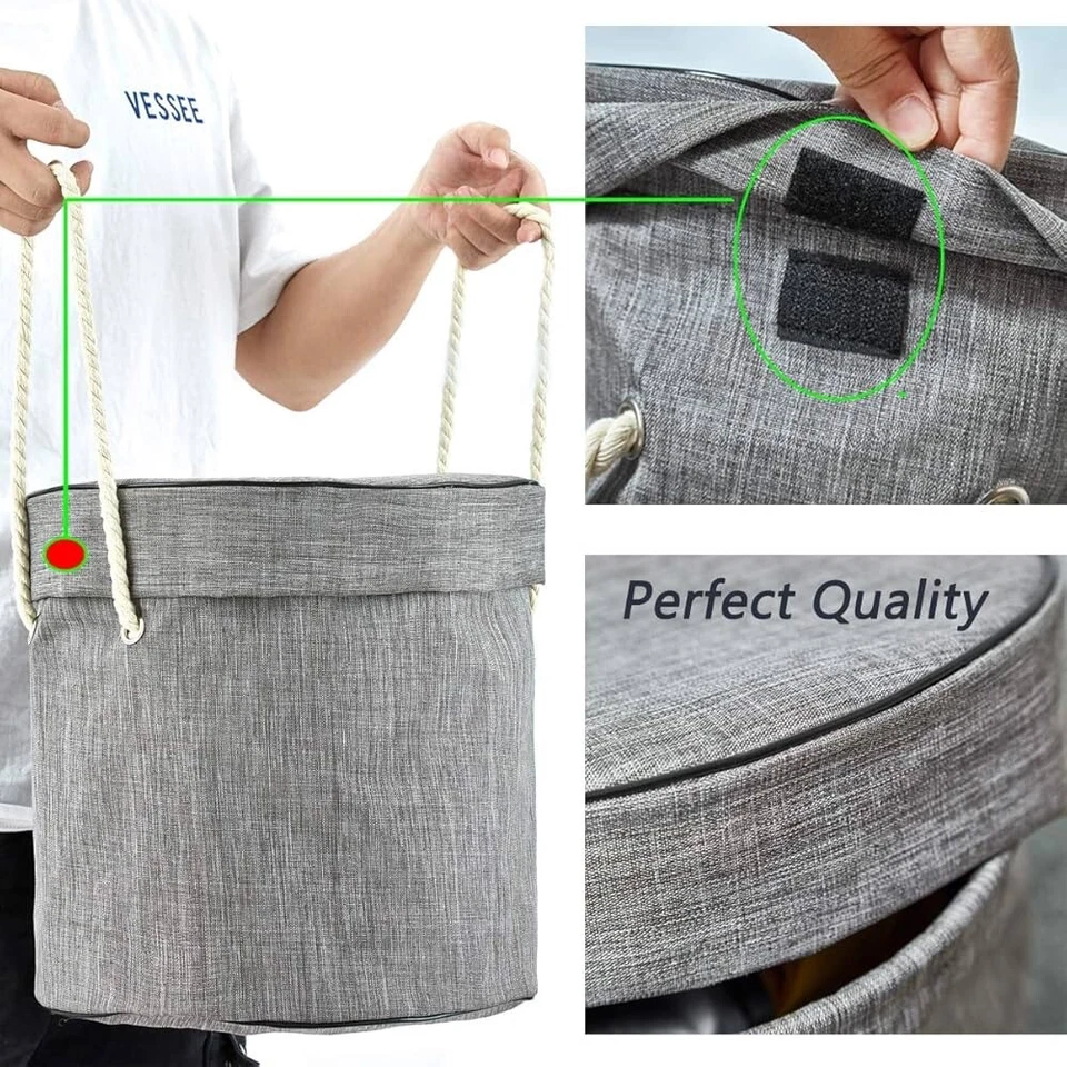 Organizador de juguetes y cesta de almacenamiento ladrillos de construcción alfombra de juego de juguete para habitación de niños Foto 3 de 4